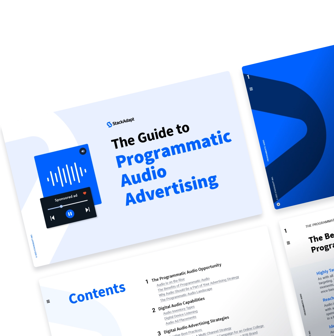 Cover design for programmatic audio guide